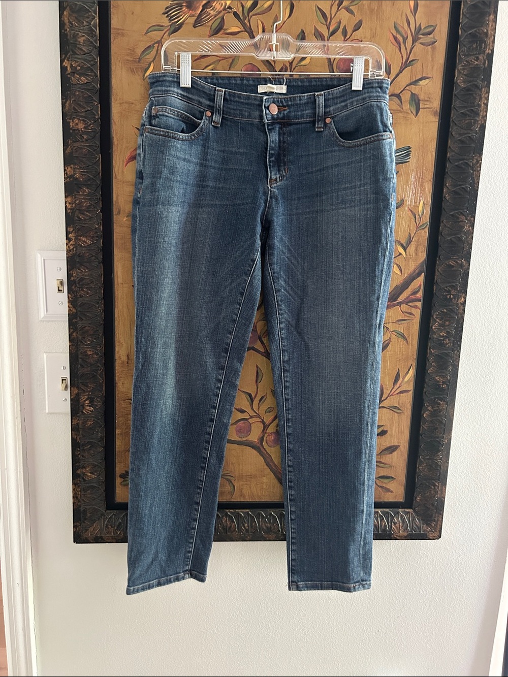 🦄 Eileen Fisher straight ankle jeans 6P